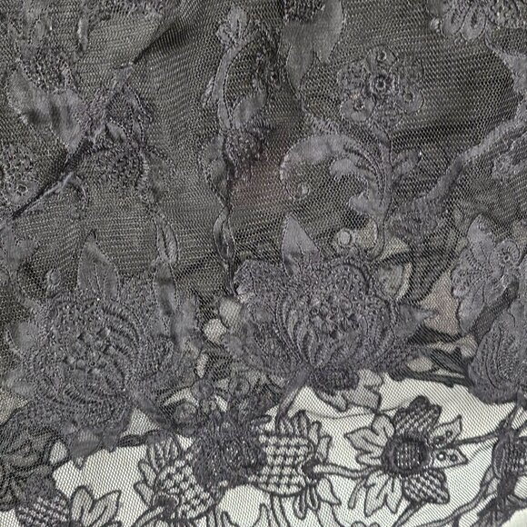 Elie Tahari Embroidered Black Dress (Size M) - Picture 4 of 10